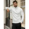 Men's white high neck sweater Lenox Sweaters