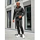 Pilkas vyriškas veliūrinis komplektas Silk JS/8C1169/29 Premium