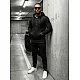 Juodas vyriškas sportinis kostiumas Pazar ax0138