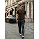 Men's Brown T-Shirt Summer