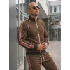 Men's brown suit without a hood by Gucci