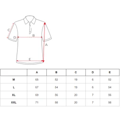 Vyriški mėlyni polo marškinėliai Casual