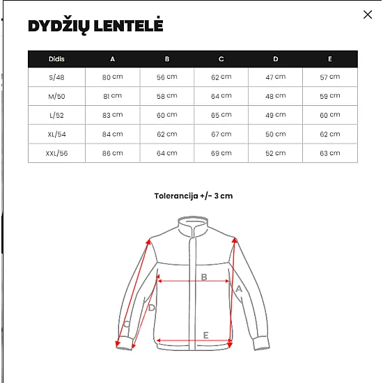 VYRIŠKA JUODA ŽIEMINĖ STRIUKĖ Onee JS/22M319/392