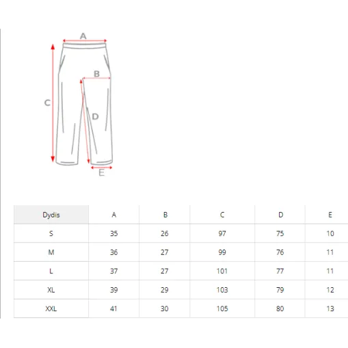 Women's orange casual trousers Flor JS/CK01