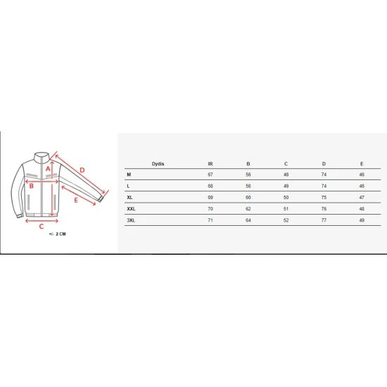 Vyriška raudona  žieminė striukė Torn TX4640