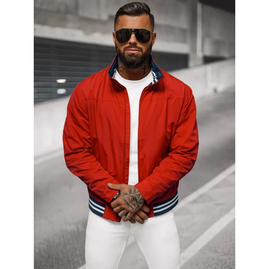 Vyriška plona raudona striukė Some Vyriškos Striukės ir Paltai