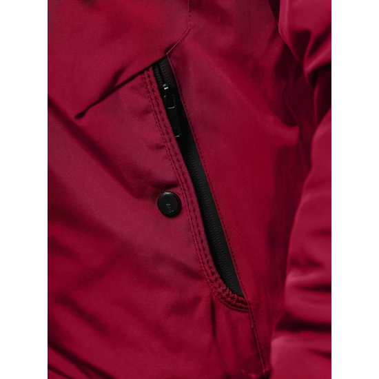 Vyriška bordo pavasarinė striukė Marko Vyriškos Striukės ir Paltai