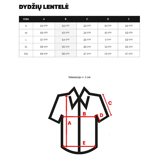 Vyriški juodi marškiniai Tairon O/3C316