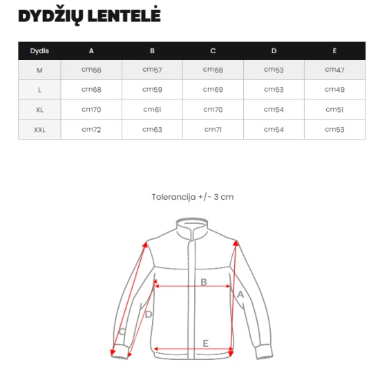 Vyriška plona mėlyna striukė Doran Rudeninės / Pavasarinės