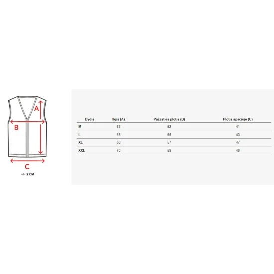 Vyriška tamsiai tamsiai mėlyna liemenė Koser TX3938