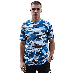 Leniks light blue camouflage shirt
