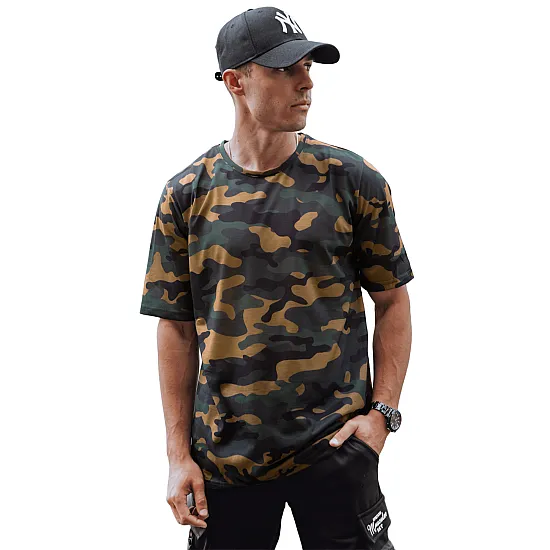 Koszula kamuflażowa Leniks w kolorze khaki RX5594