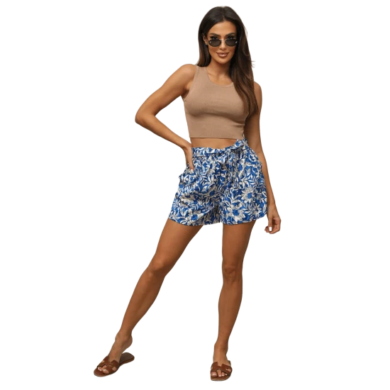 Moteriški mėlyni šortai Liusi O/YH77935