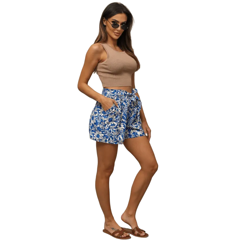 Naisten siniset shortsit Lucy O/YH77935