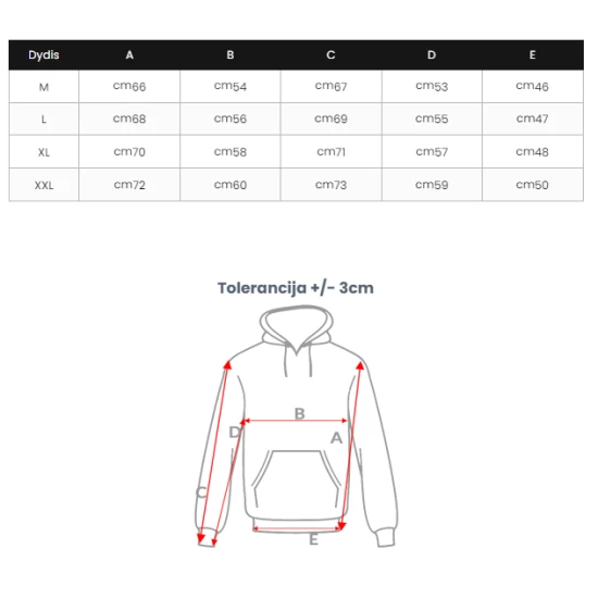 Vyriškas juodas džemperis Never give up JS/27B6512/3