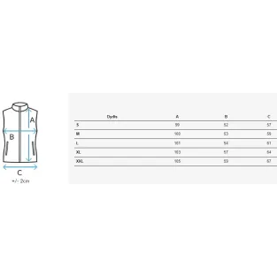 Длинный чёрный жилет с коричневой подкладкой Neki