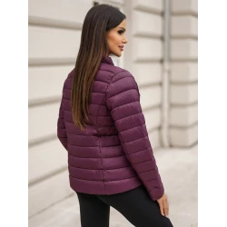 Bordo spalvos dygsniuota striukė Sofia