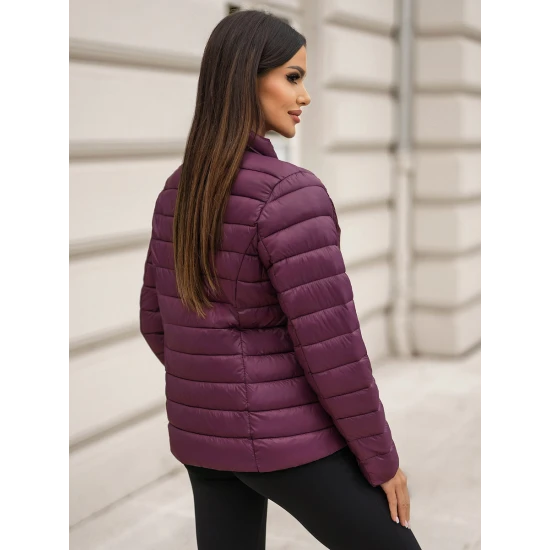 Bordo spalvos dygsniuota striukė Sofia Moteriškos striukės