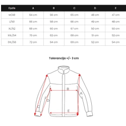 Vyriška balta žieminė striukė Martim