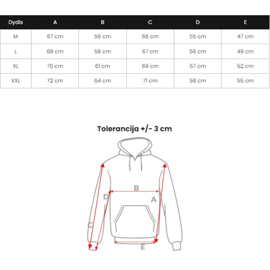 Juodos spalvos džemperis Freedom JS/8B1358/3