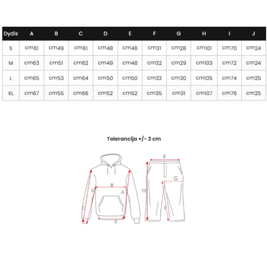 Moteriškas juodas veliūrinis komplektas Alin