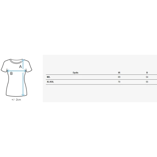 Moteriški balti marškinėliai Buterfly RY2718