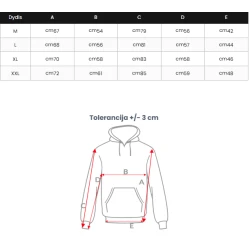 Vyriškas juodas džemperis su gobtuvu Aiden
