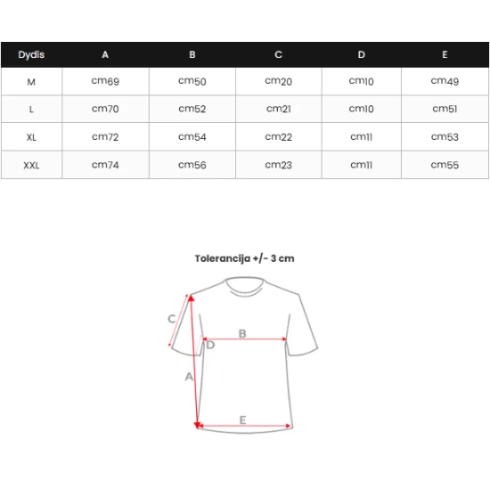 Vyriški juodi marškinėliai Stary