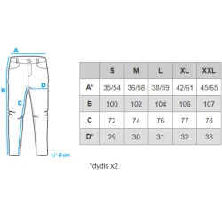 Vyriškos juodos kelnės Kerni