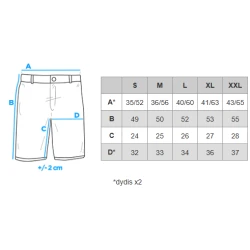 Vyriški pilkos spalvos šortai Sport
