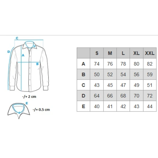 Vyriški džinsiniai mėlyni marškiniai Mant V2 OM-SHDS-0180