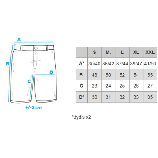 Vyriški tamsiai mėlynos spalvos šortai Rod V10 OM-SRCS-0197