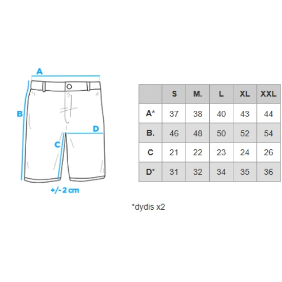 Vyriški pilki džinsiniai šortai Makal V1 OM-SRDS-0135