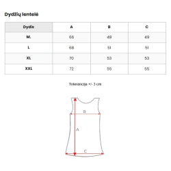 Balti vyriški marškinėliai be rankovių Sport