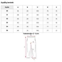 Rusvos klasikinės kelnės Voel