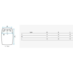 Moteriškas juodas mini sijonas Daniz