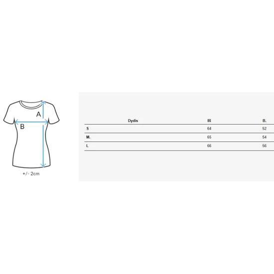 Moteriški balti marškinėliai Lyse RY2524