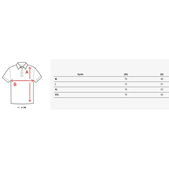 Vyriški polo marškinėliai su lopais balti Army PX0635