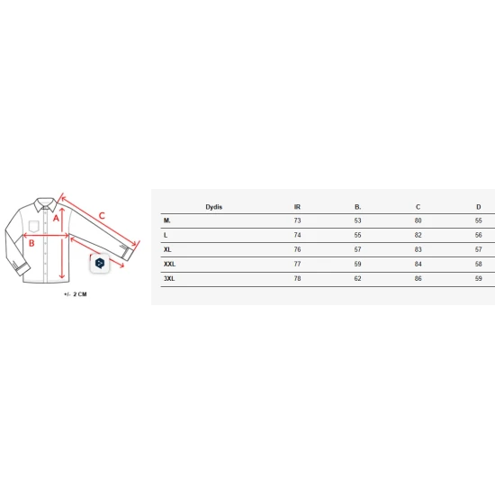 Vyriški rusvi marškiniai ilgomis rankovėmis Prince DX2665