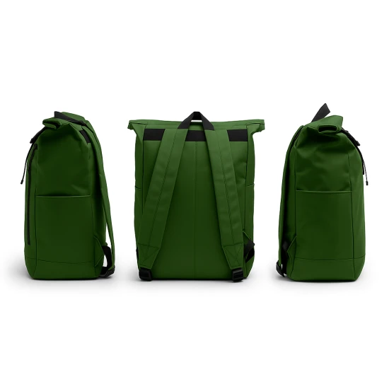 Tamsiai žalia kuprinė Stilistika PK4049