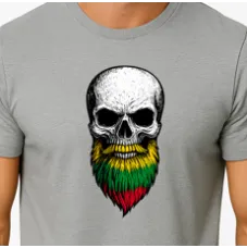 Meeste helehall särk Skull and Beard