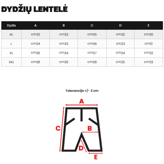 Vyriški juodi sportiniai šortai Novak
