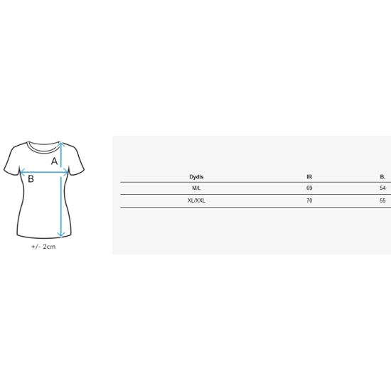 Moteriški balti marškinėliai Petinia Marškinėliai su užrašais