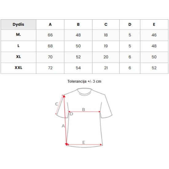 Vyriški balti marškinėliai Power Marškinėliai su užrašais