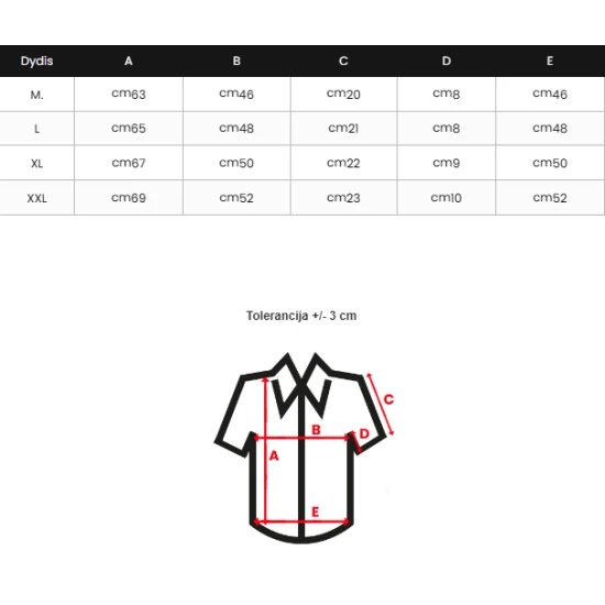 Vyriški balti polo marškinėliai Sharp POLO marškinėliai