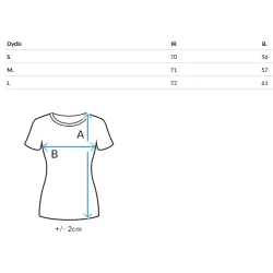 Moteriški baltos spalvos marškinėliai Dreams