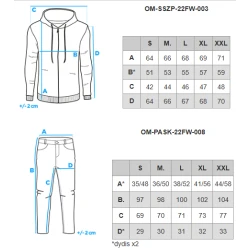 Vyriškas rusvos/baltos spalvos laisvalaikio komplektas Denat