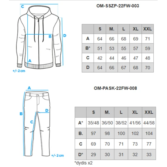 Vyriškas juodos spalvos laisvalaikio komplektas Denat Vyriški komplektai