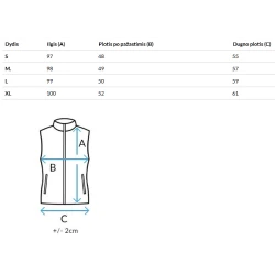 Moteriškas rusva liemenė be gobtuvo Serkis