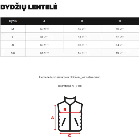 Vyriška juoda liemenė Kanor Liemenės